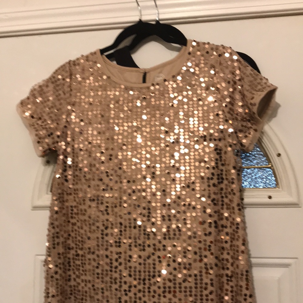 Wonder nation shimmering dress size: XL Color: Brown